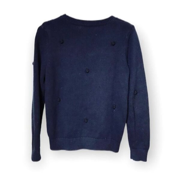 Banana Republic Blue Cotton-Blend Sweater size S - Picture 4 of 8